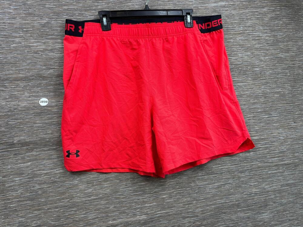 Under Armour Shorts Mens 2XL Red Vanish Woven Running Training Gym 6" Inseam NEW